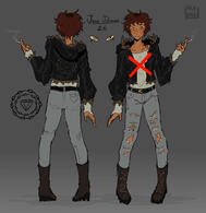 Full-Body (front/back) - $70 (eye doodle free of charge)